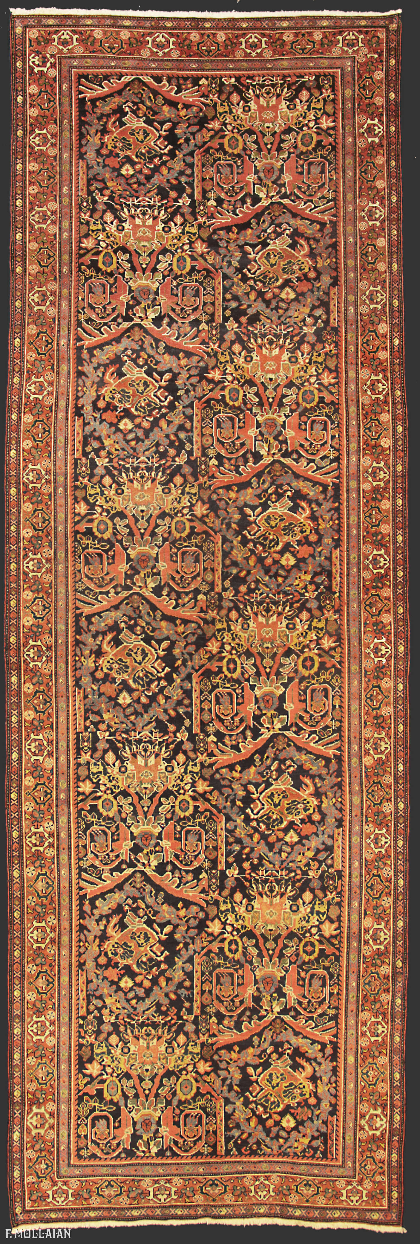 Antique Persian Mahal Gallery Size Carpet n°:92129342